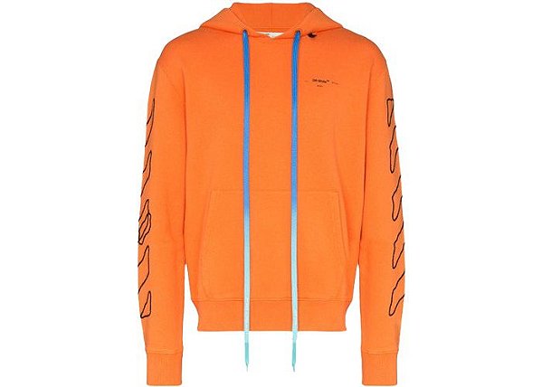 Moletom Off-White Laranja "Abstract Arrows"