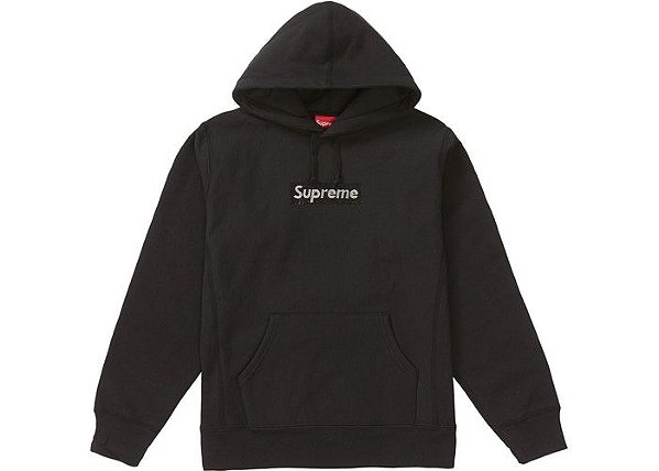 Moletom Supreme Swarovski Box Logo Preto