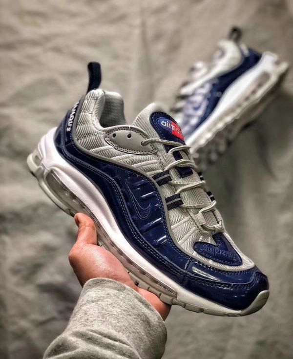 Nike x Supreme Air Max 97 Branco/Azul Boutique ZeroUm Conceito Hype de AZ