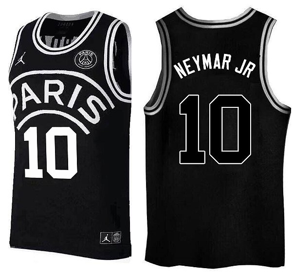 Camiseta Basquete NBA bordada edição exclusiva - 999 - Paris - Neymar Jr.