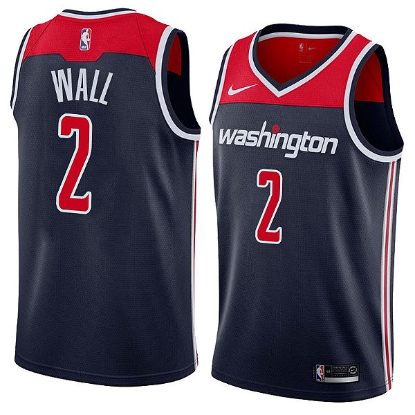 Camiseta Basquete NBA bordada edição exclusiva - 999 - Washington Wizards - Wall
