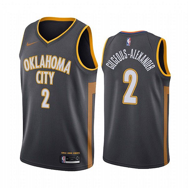 Camiseta Basquete NBA bordada edição exclusiva - 999 Oklahoma City Thunder - Gilgous-Alexander