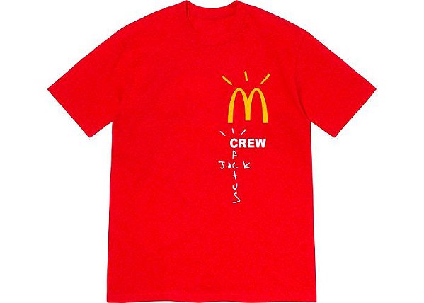 Camiseta Travis Scott x McDonald's Crew Vermelha