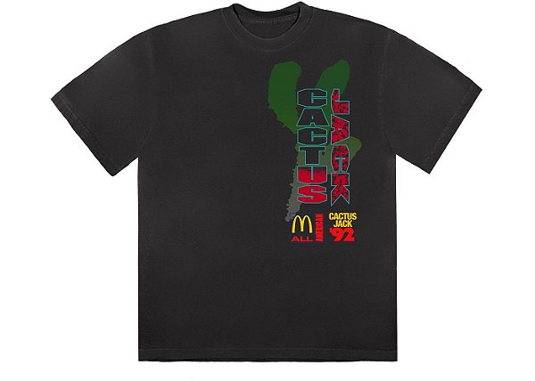 Camiseta Travis Scott x McDonald's All American '92 T-Shirt Washed Black