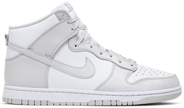 nike dunk hi retro white vast grey