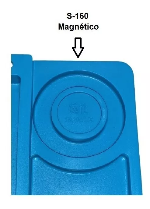 Manta Magnética Antiestática Silicone Azul Para Assistência