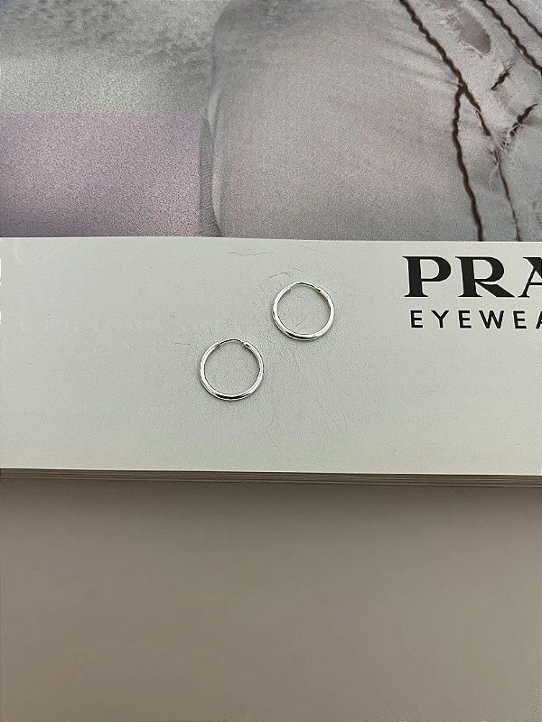 Argola Redonda 10mm Prata 925