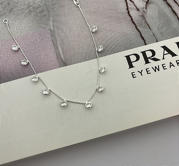 Pulseira Veneziana com Zircônias Prata 925