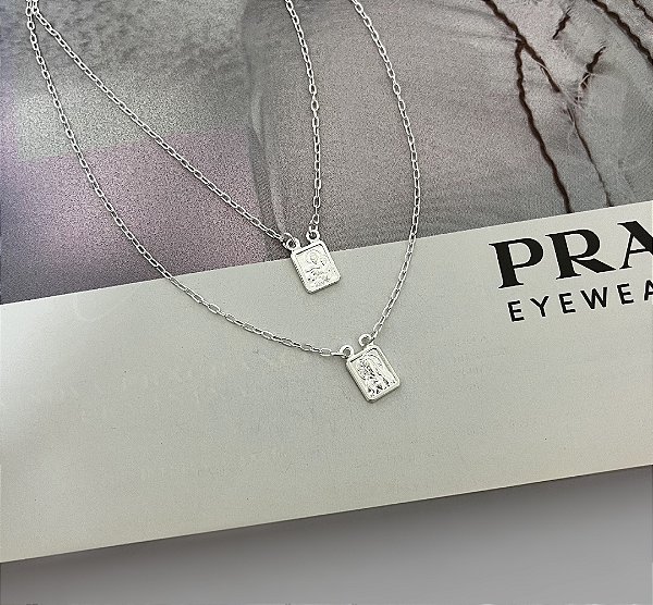 Escapulário Nossa Senhora do Carmo M Prata 925