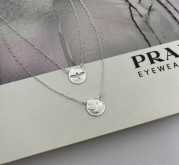 Escapulário Espírito Santo Prata 925