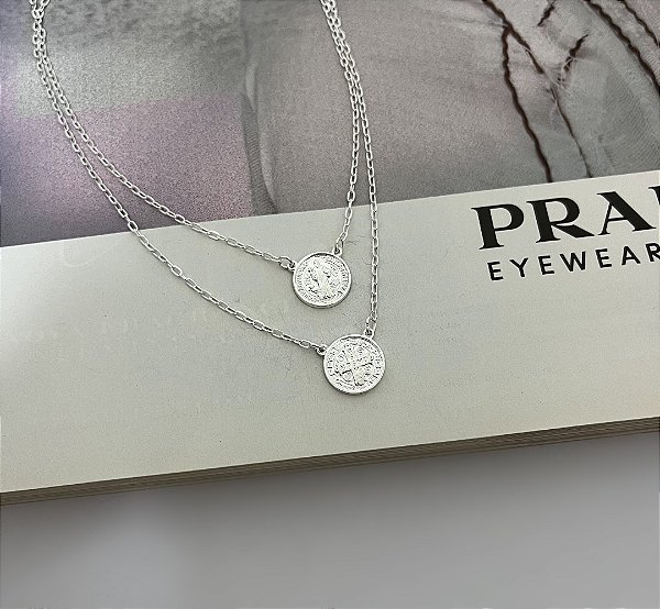 Escapulário de São Bento Prata 925