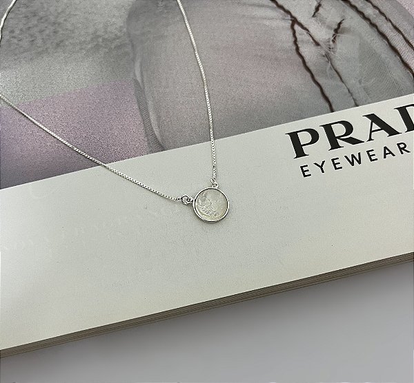 Choker Espírito Santo em Madrepérola em Prata 925