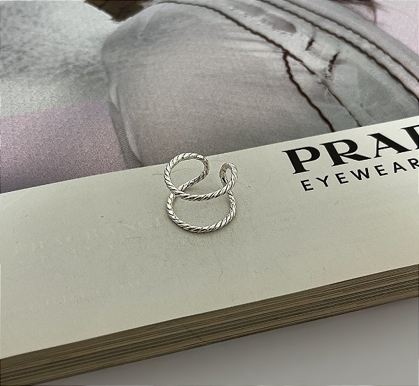 Anel Torcido Falange Prata 925