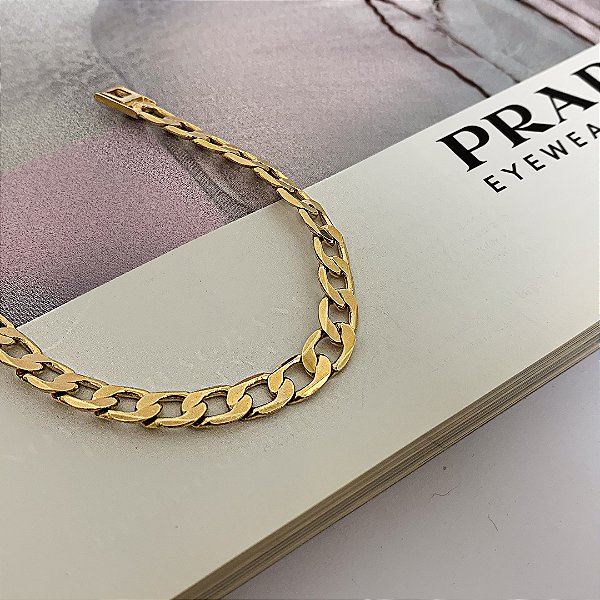 Pulseira Grumet Folheada a Ouro