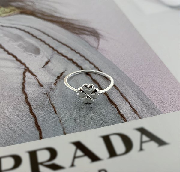 Anel Trevo da Sorte Prata 925