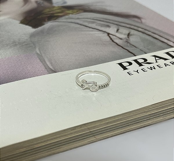 Anél Fé em Prata 925