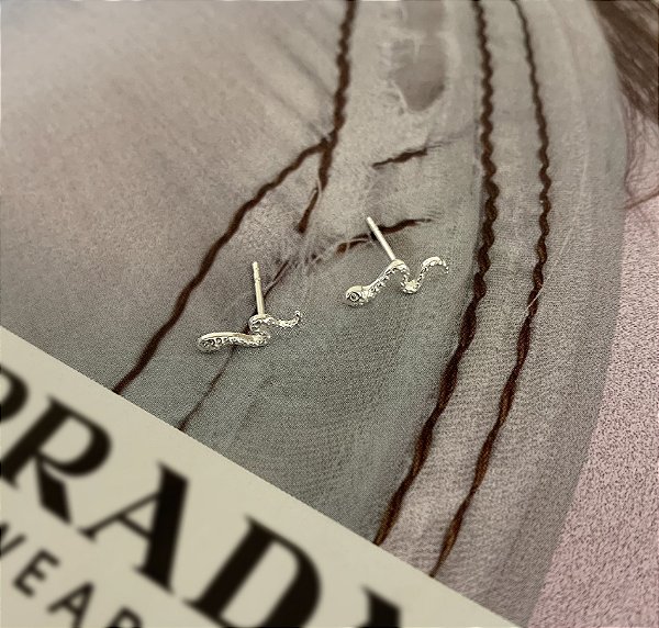 Brinco de Serpente em Prata 925