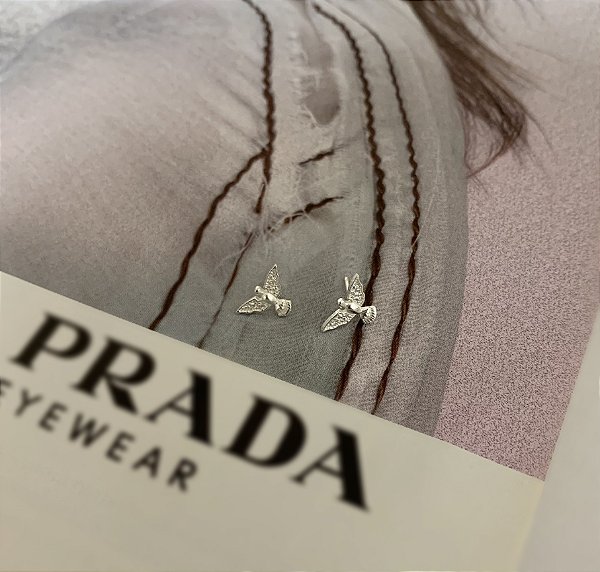 Brinco Espírito Santo Cravejado Prata 925