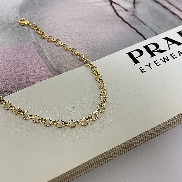 Pulseira Elo Português Folheada a Ouro