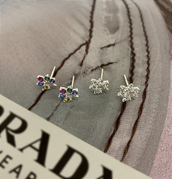 Brinco Árvore da Vida com Zircônias em Prata 925