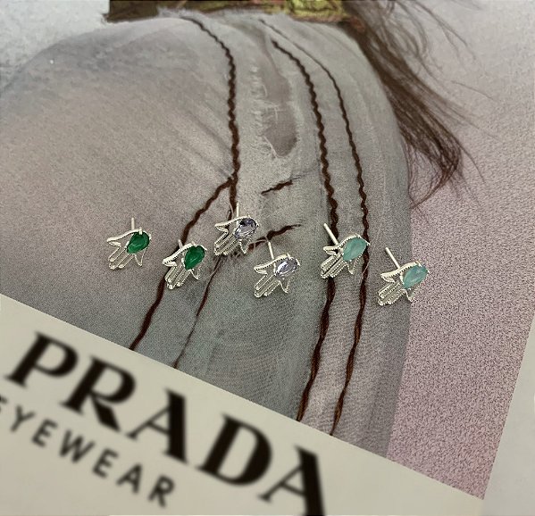 Brinco Mão de Fátima Prata 925