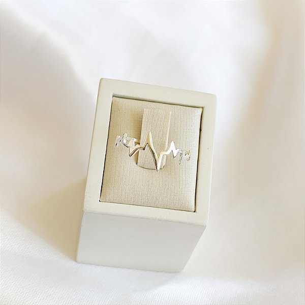 Anel Batimentos em Prata 925 - N°19