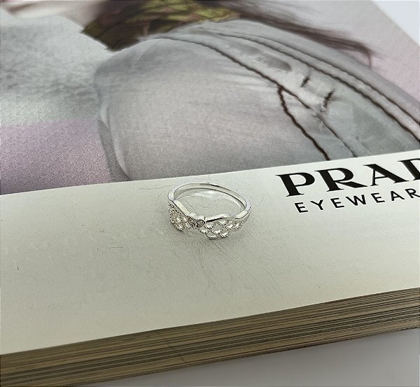 Anel com Asas e Coração em Prata 925 N°20