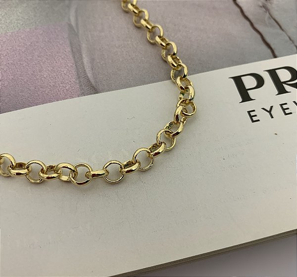 Colar Elo Português Folheado a Ouro