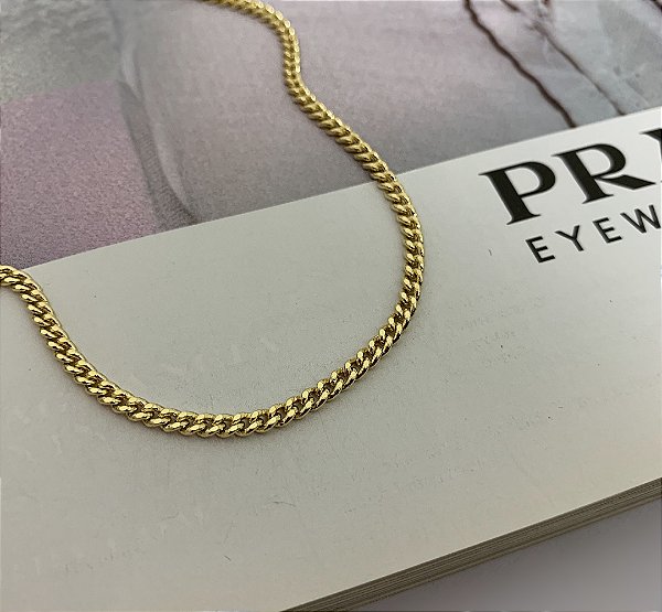 Corrente Folheada a Ouro