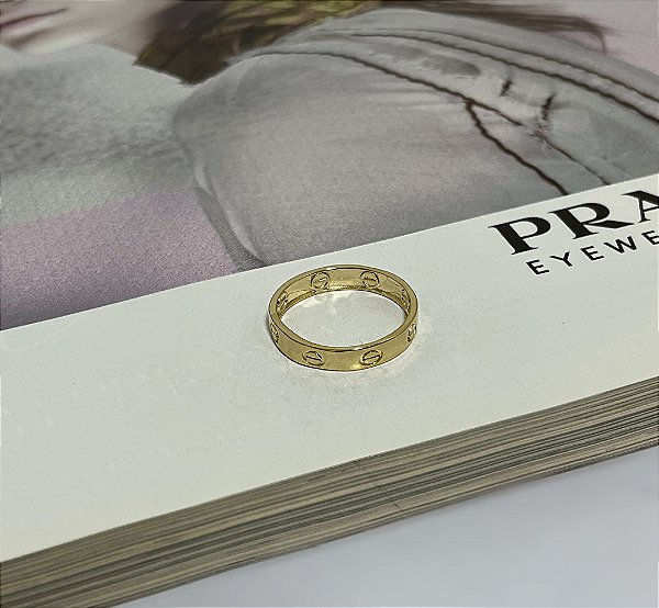 Anel Inspiração na Alta Joalheria Folheado a Ouro