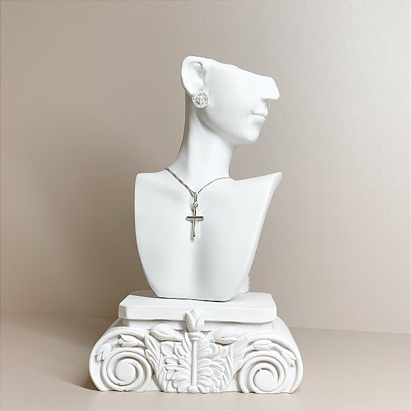 Conjunto de Cruz em Prata 925