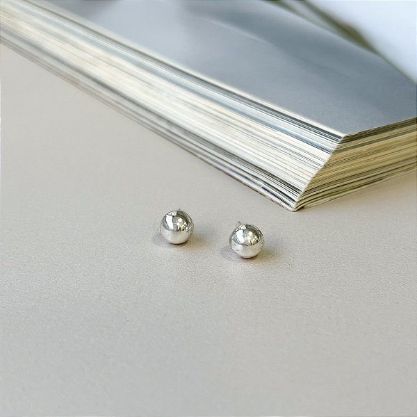 Brinco de Bola (P) em Prata 925