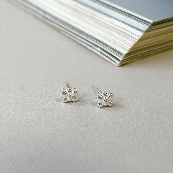 Brinco de Borboleta em Prata 925