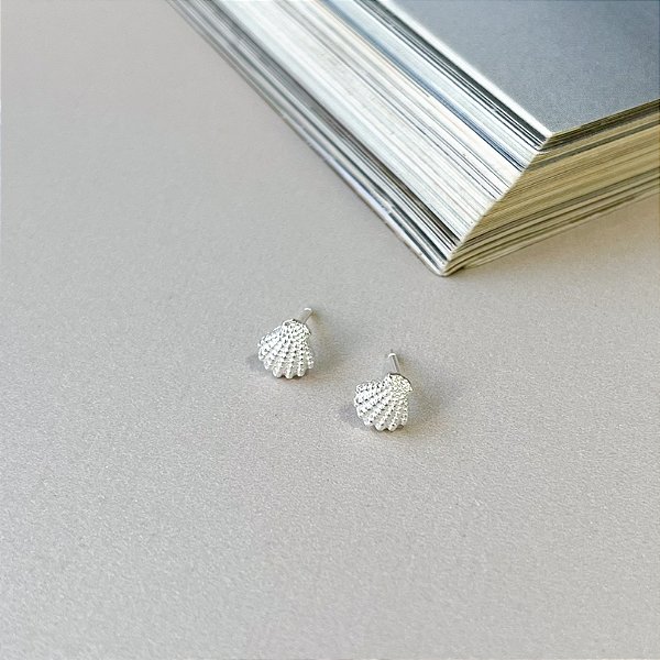 Brinco de Concha em Prata 925