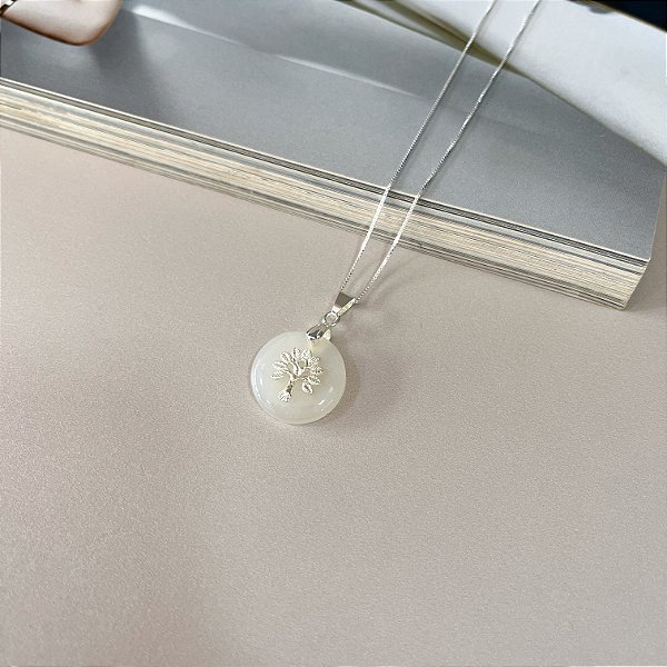 Colar com Pingente Árvore da Vida Prata 925