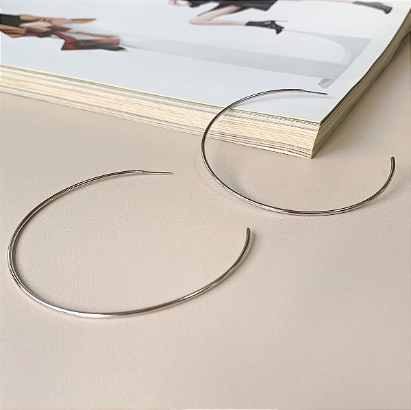 Argola Fio Redondo em Aço Inox