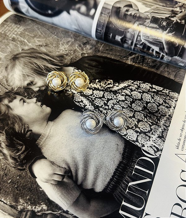 Brinco Ninho com Pérola