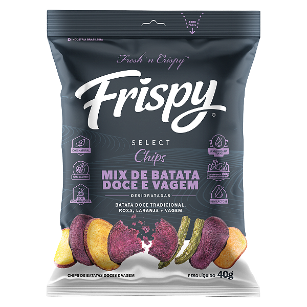 Chips mix de vegetais original 02 pacote Frispy 40g