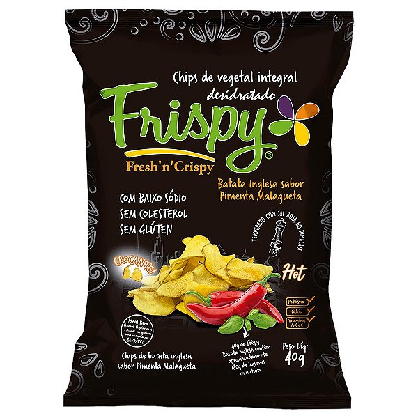 Chips de batata pimenta malagueta Frispy 40g