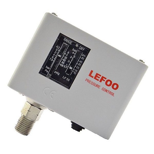 Automatico Pressostato Compressor Parafuso Lefoo - Rosca 1/4 - 3 a 16 Bar (702902)