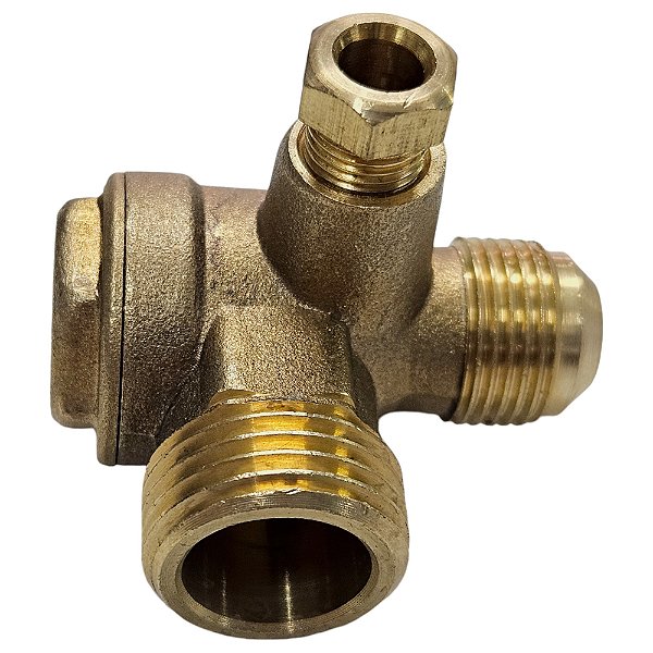 Válvula de Retenção Compressor - 1/2 M x 3/8 M x 1/8 Tubo - Fiac F Zero XS 28/45/100/200