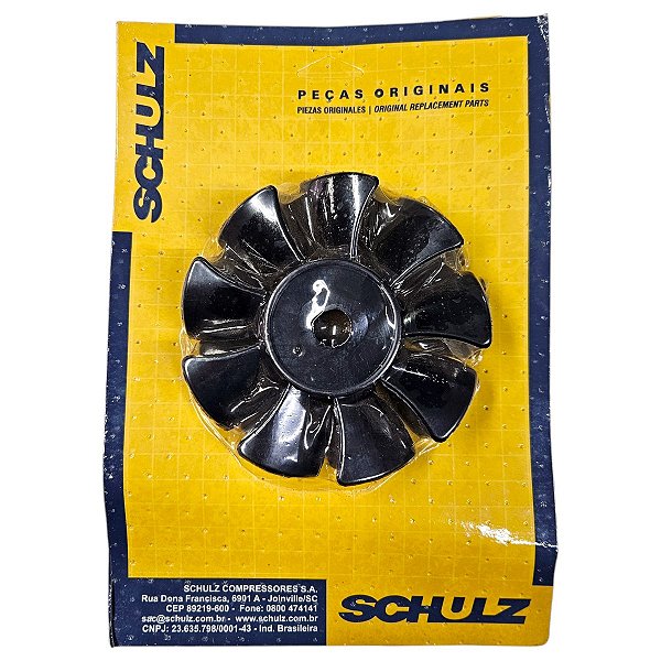 Ventoinha Ventilador Compressor Schulz CSD 5 - V2 - Kit 2un. (028.0882-0/AT)