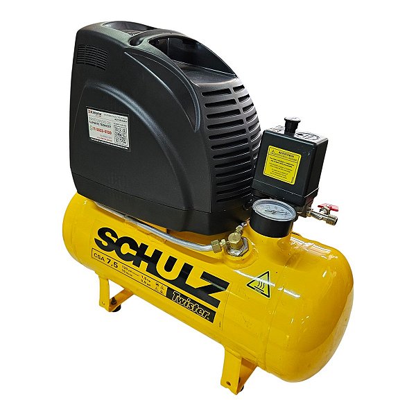 Motocompressor Schulz CSA 7.5/15 Twister - 7,5pcm 15L 120psi - 127V (915.0434-0)