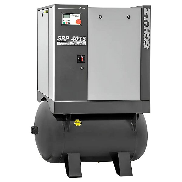 Compressor Parafuso Rotativo Schulz SRP 4015 E Lean - 60pcm 9Bar 15HP 230L - 220V (Seminovo)
