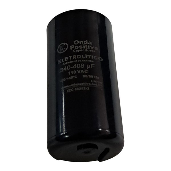 Capacitor Eletrolítico de Partida - Onda Positiva - 110V - 340/408uF