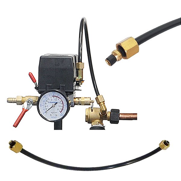 Kit Tubo Nylon para Válvula de Alívio do Compressor - 1/4 Pol (6,35mm) x 30cm