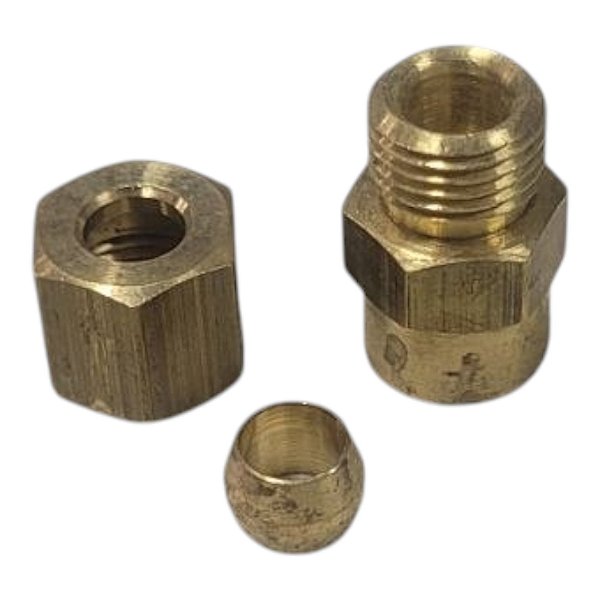 Conexão Reta - Anilha x Rosca F - 1/4 x 1/8 NPT