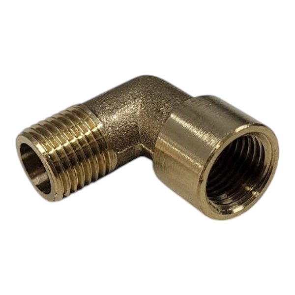 Cotovelo M x F - Latão - 1/4 BSP = Ø13mm