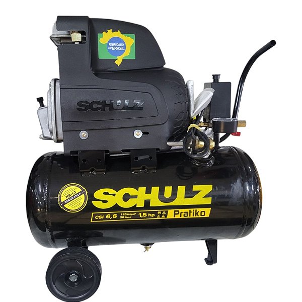 Motocompressor Schulz CSI 6.6/20 Pratiko - 6,6pcm 20L 120psi - 220V (915.0442-0)