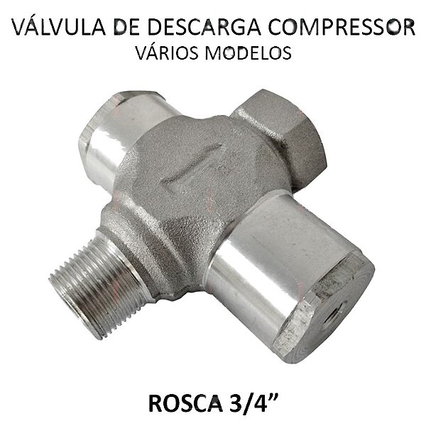 Válvula Descarga Compressor Schulz Fort 60 MSWV / W900 / CJ 60 (830.0223-9) - P2.L20